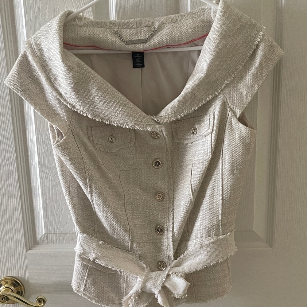 White House Black Market vest type jacket